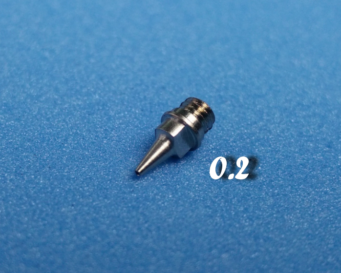 nozzle 0.2 (นมหนู ขนาด 0.2) สำหรับ Airbrush 180 Serie