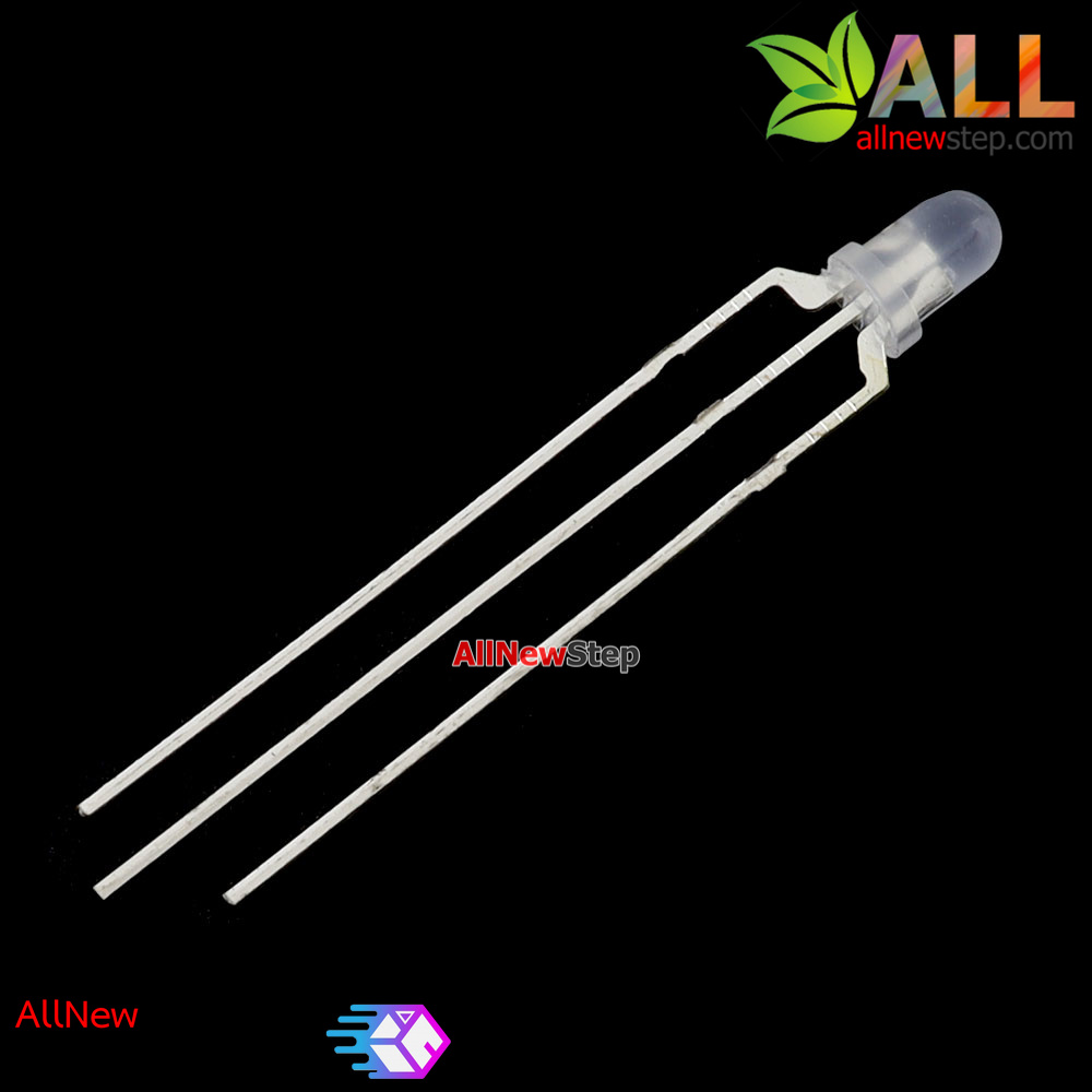 LED 3mm แบบ 2 สี สีแดงและสีเขียว แบบไฟบวกร่วม