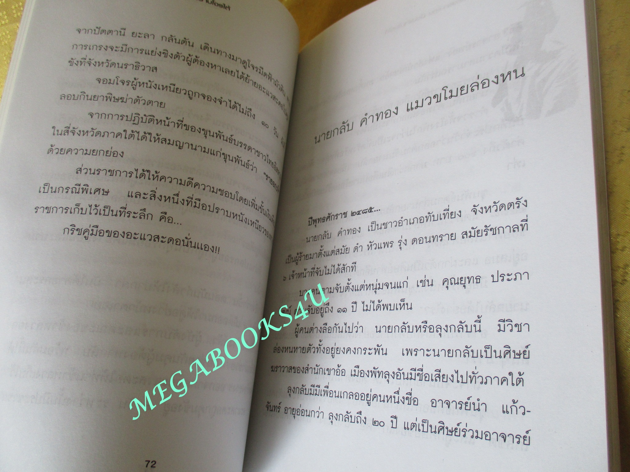 พล.ต.ต.ขุนพันธรักษ์ราชเดช มือปราบโจรใต้ - เพลิง ภูผา (มือสอง) (สภาพ85-95%)