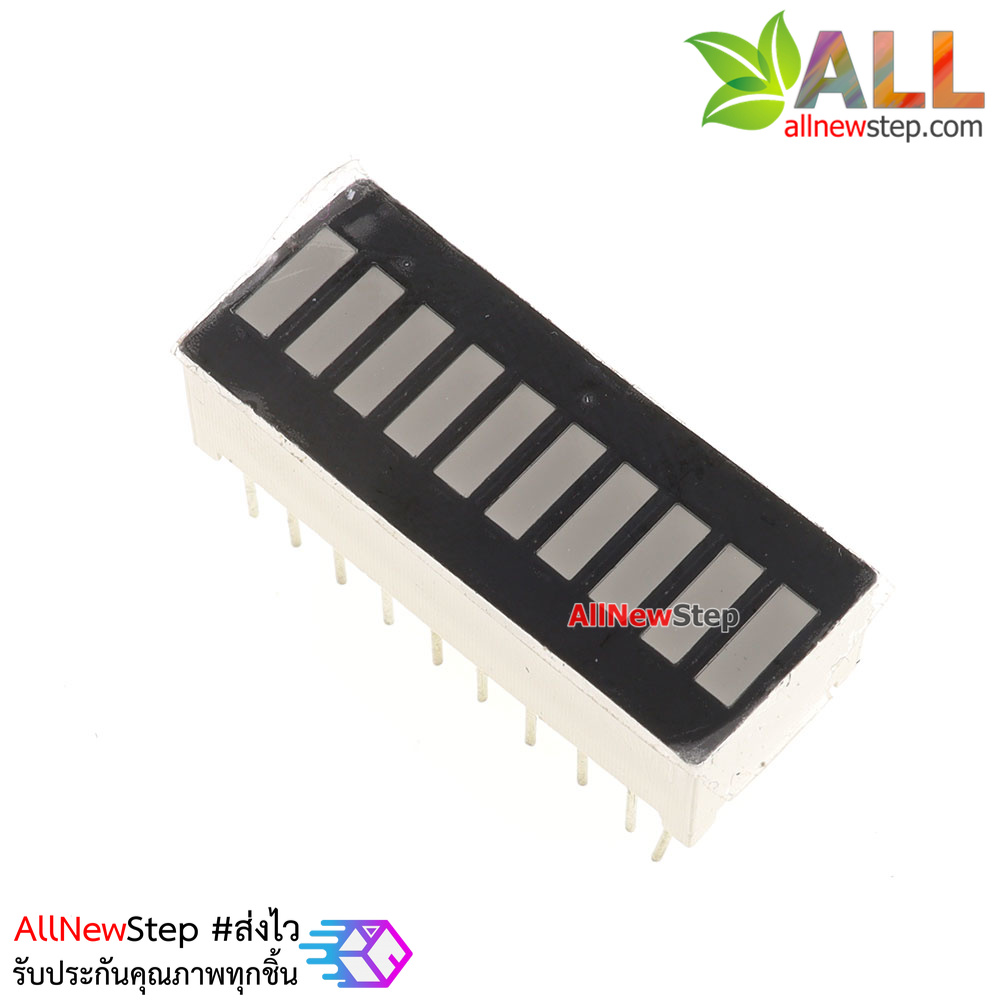 10 Segment LED Bar Graph สีแดง