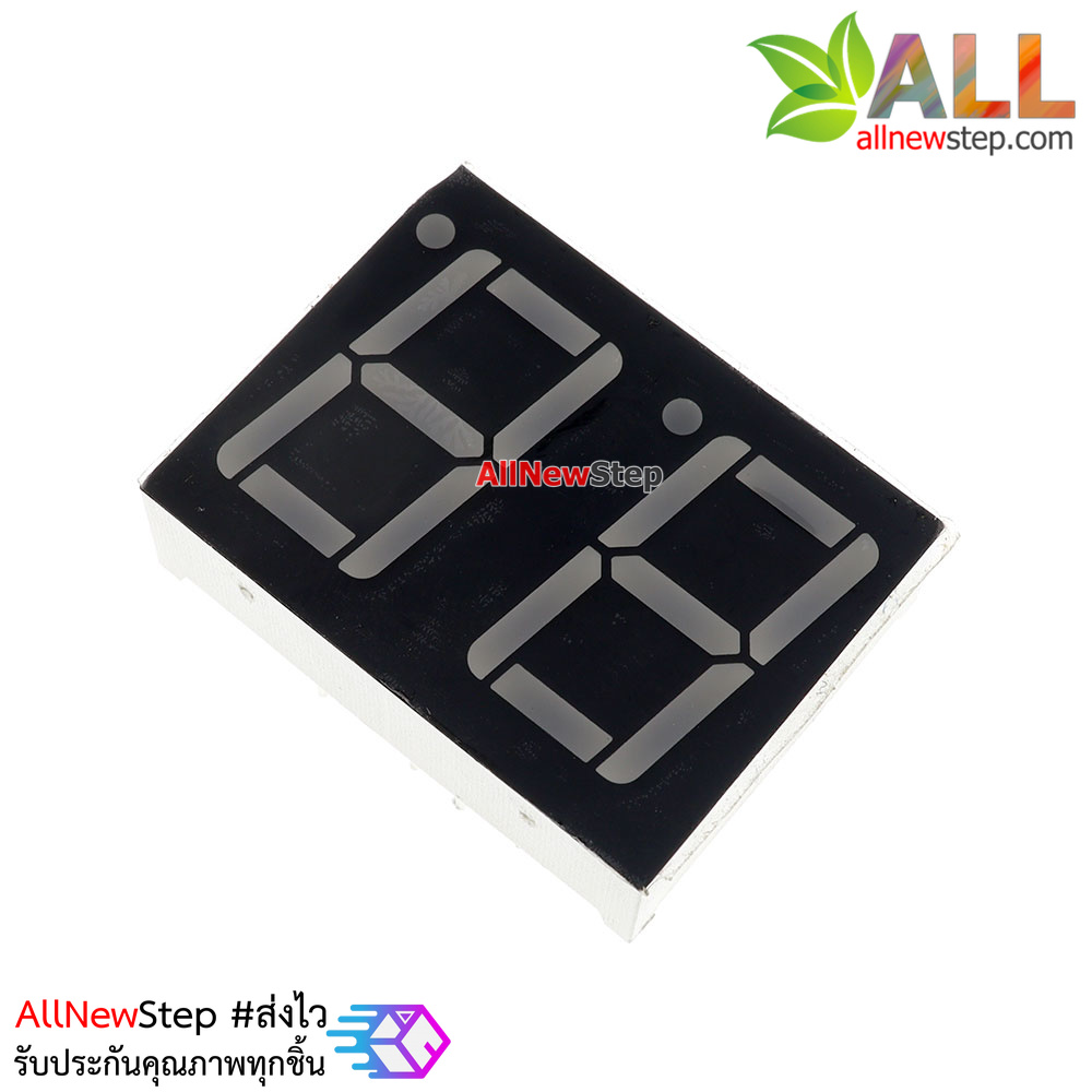 7 Segment 0.56 นิ้ว Common Anode 2 digit Red ไฟ 7 segment 0.56 2 หลัก สีแดงแบบไฟบวกร่วม 5621B