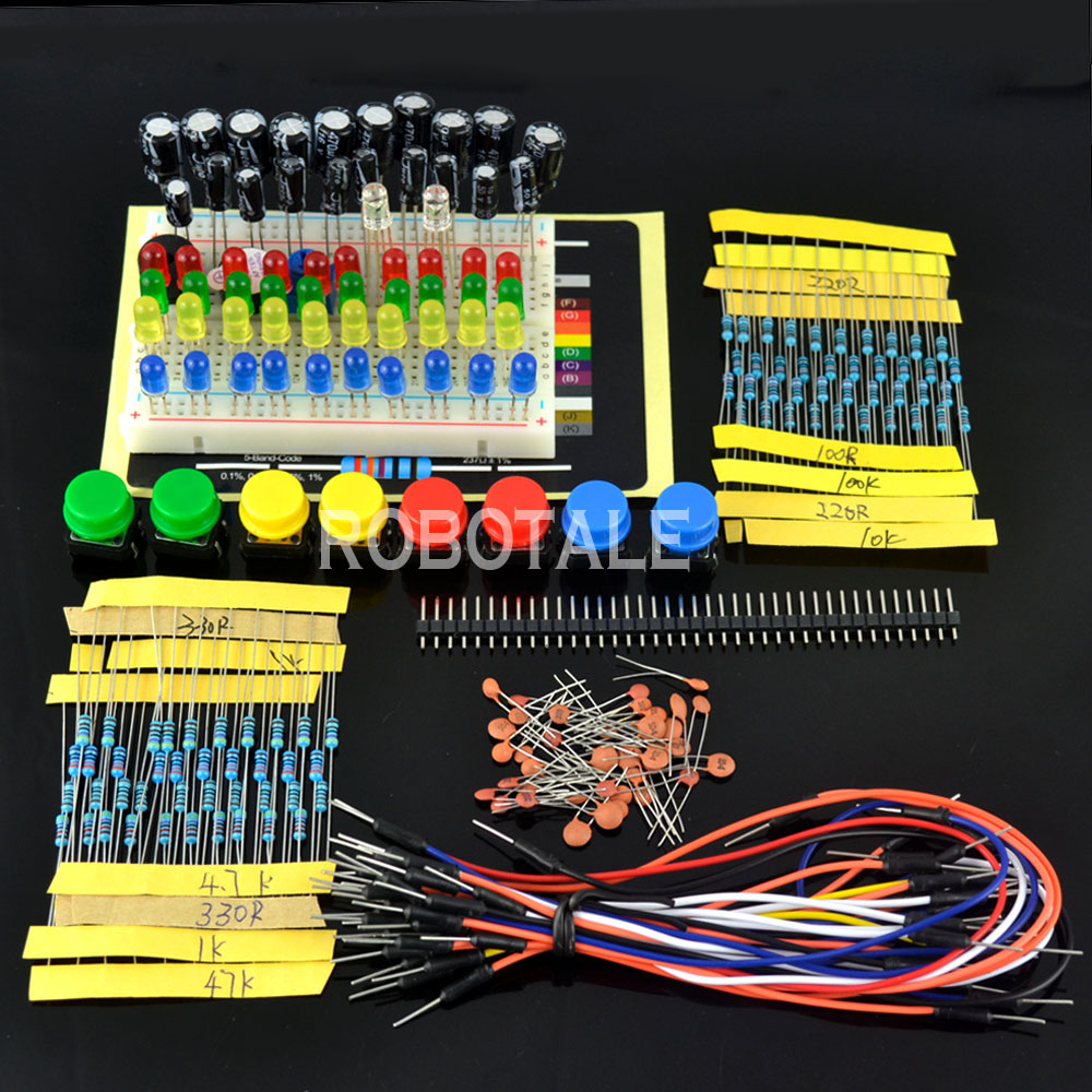 Electronics Component Packages ชุดทดลองสำหรับ Arduino พร้อมกล่อง