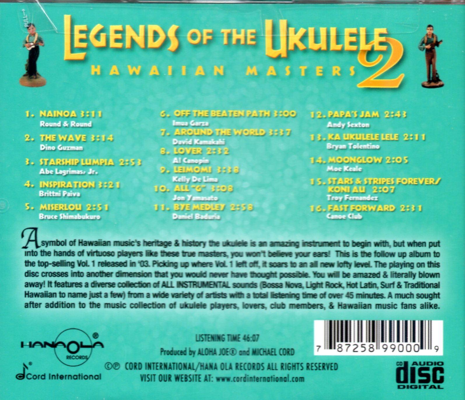CD,Legends of the Ukulele 2 Hawaiian Masters (2008)(instrumental)(USA)