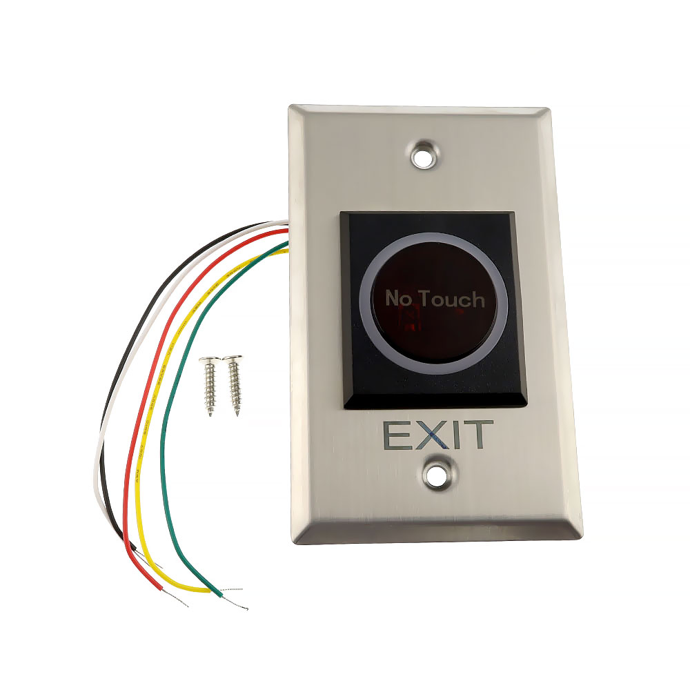 Exit Switch ปุ่มออกประตูคีย์การ์ด สแตนเลส แบบไร้สัมผัส 115x70x35
