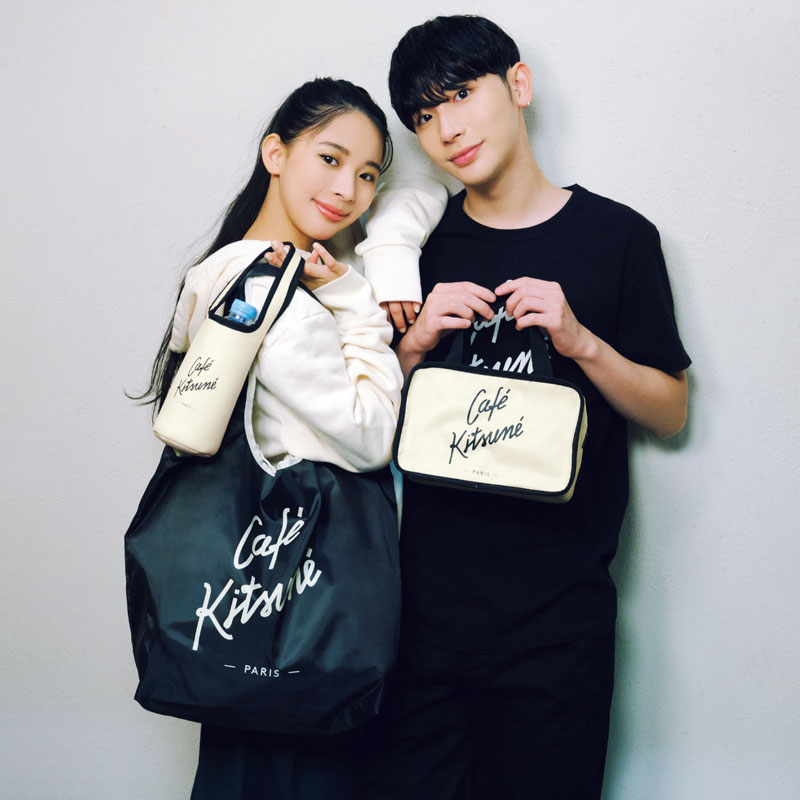 ❌หมดแล้ว พร้อมส่ง Café Kitsuné ชุด กระเป๋าสะพาย + กระเป๋าเก็บอุณหภูมิ
