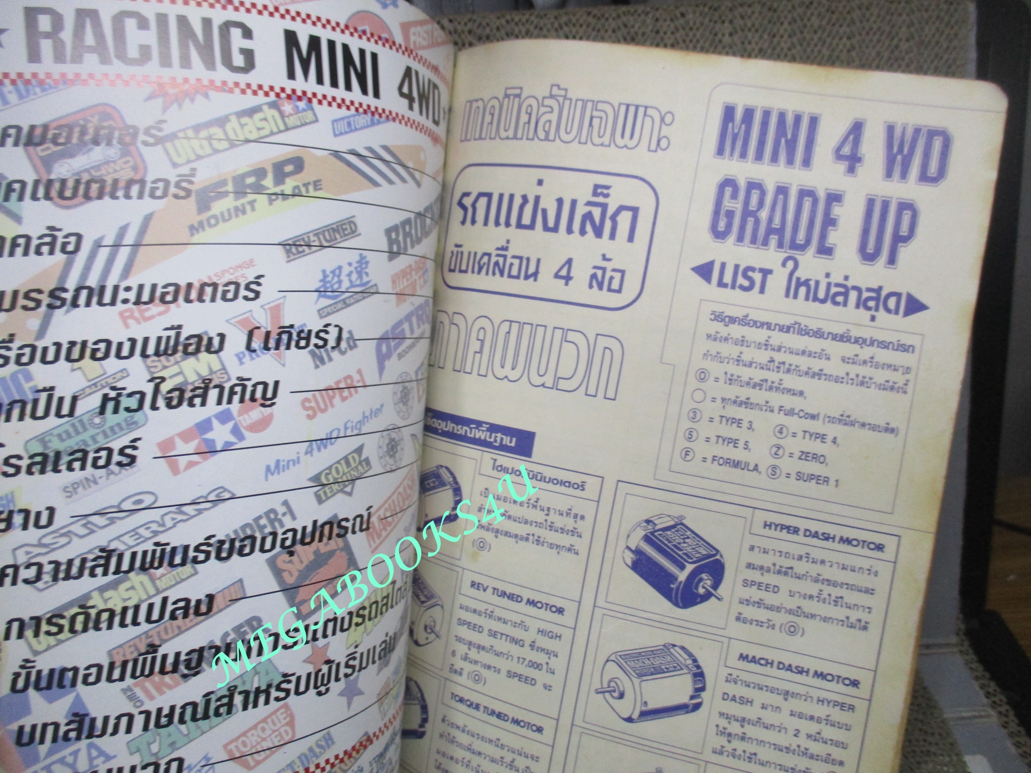 นิตยสารรถกระป๋อง รถบังคับ RACING MINI-4WD ตำหนิ สภาพเก่าหน่อย