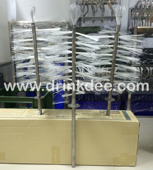 แกนสแตนเลส+ขนแปรงล้างถังภายใน