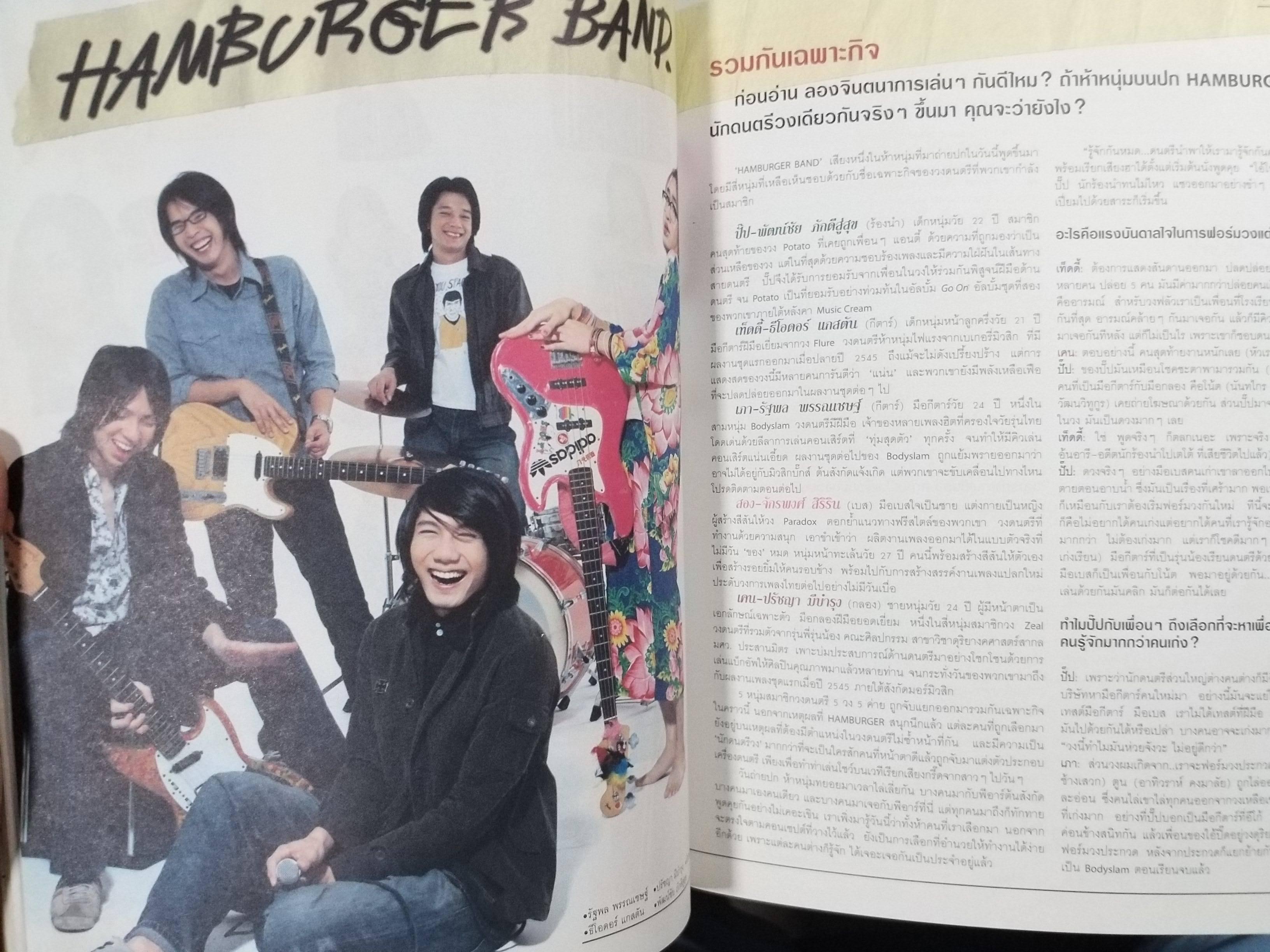 นิตยสารHAMBURGER เล่ม038 ปี2547 ปก 5นักร้องดัง