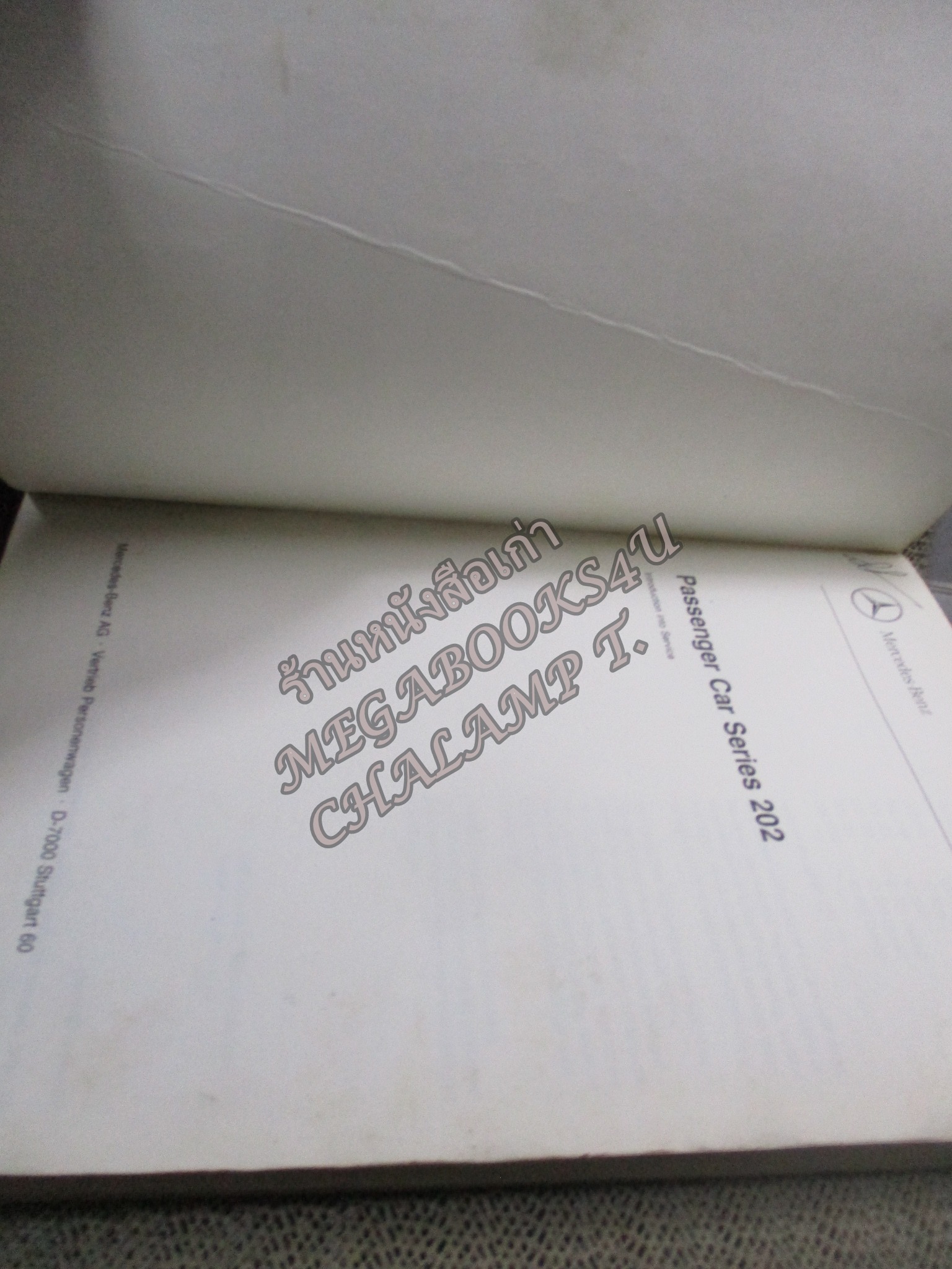 คู่มือรถ เบนซ์ MERECDES-BENZ AG รุ่น SERIS 202 /ปกหน้าหลัง ช้ำหน่อย มุมปกเยินนิดๆๆ เปิดได้ตามปกติ