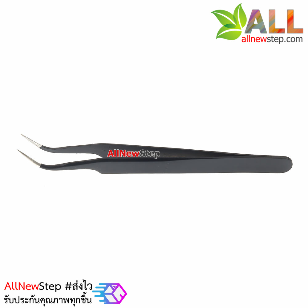 Tweezers Anti-static black carbon fiber Tools ทวิสเซอร์สำหรับจับอุปกรณ์ TS-15ESD ESD-15