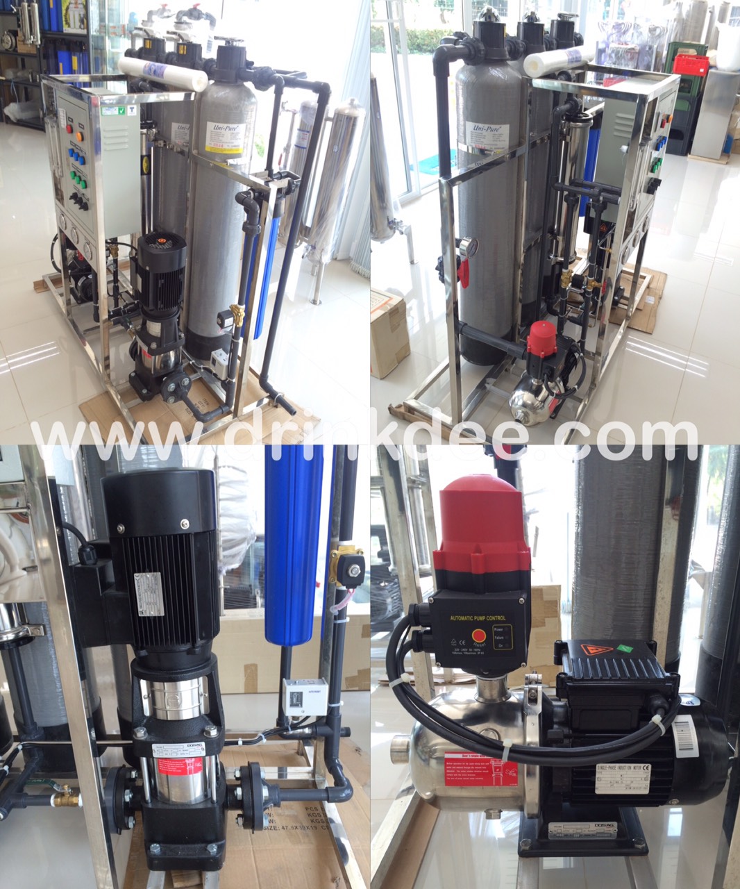 ชุดเครื่องกรองน้ำดื่ม SOFT+RO+UV ขนาด 12,000 ลิตร/วัน