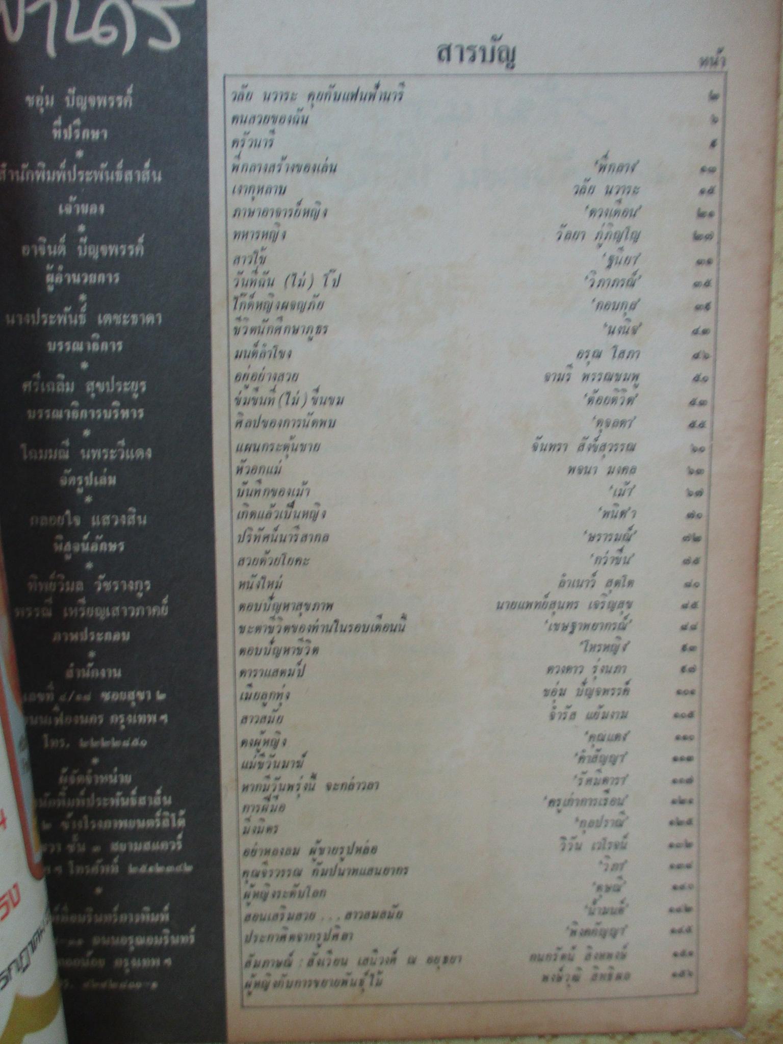 นิตยสารฟ้านารี ฉบับที่19 ปี2521 ปก กุลทิสา รัตนจันทร์