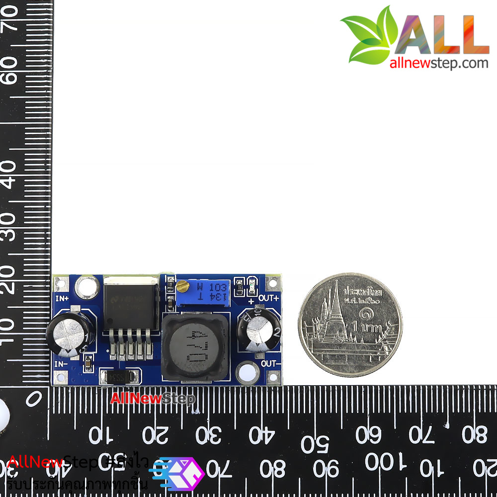 โมดูลเรกูเลเตอร์ แปลงไฟ 4-35V เป็น 1.25-35V LM2596S Module (3A) LM2596 DC-to-DC Step down Converter Module