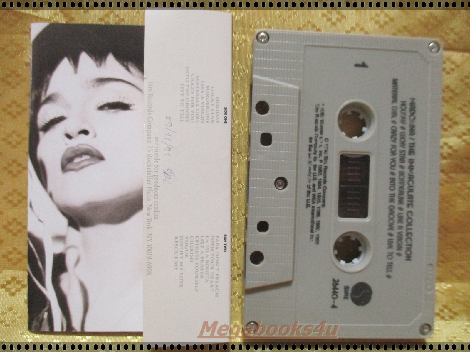 เทปเพลงสากล MADONNA อัลบั้ม THE IMMACULATE COLLECTION