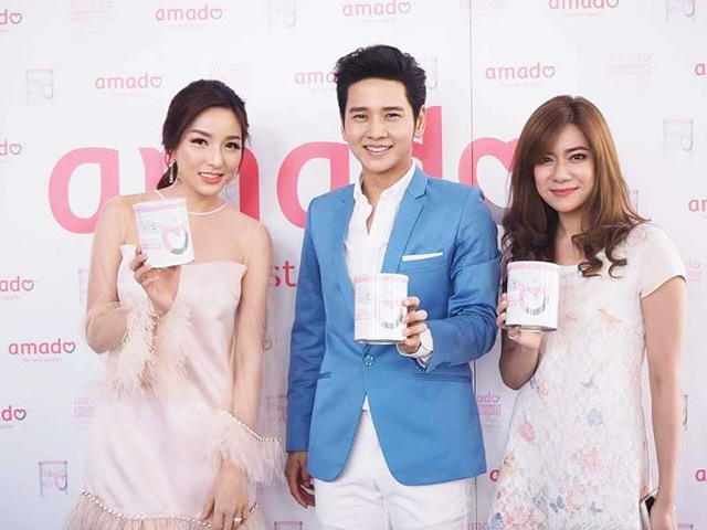 Amado P Collagen Tripeptide Plus C 110,000mg. อมาโด้ พี คอลลาเจน