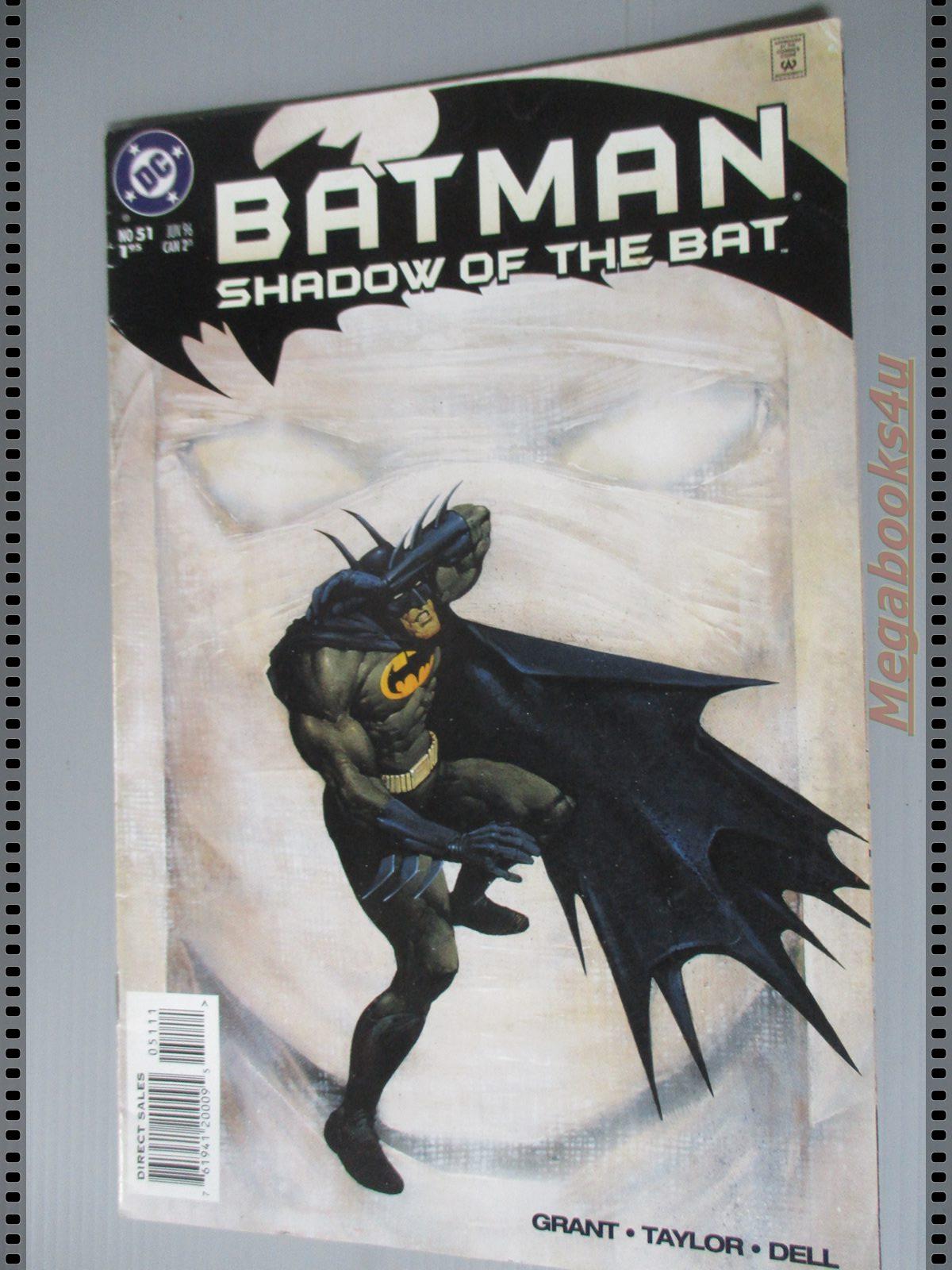 การ์ตูน DC comics การ์ตูนภาษาอังกฤษ แบทแมน BATMAN ฉบับที่ 51 ตอน SHADOW OF THE BAT ปี2538