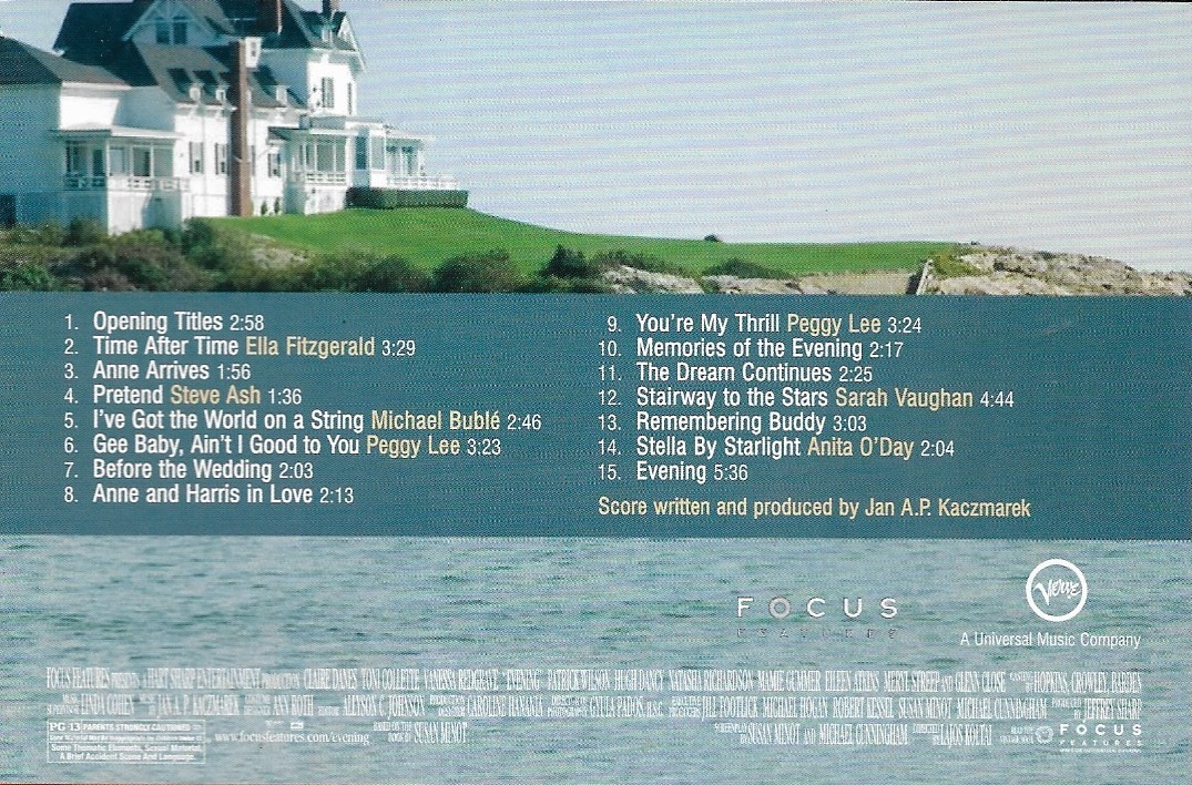 CD,Evening (Jan A.P Kaczmarek )(Music From And Inspired By The Motion Picture)(Various Artists)(Soundtrack)(OST.)(2007)