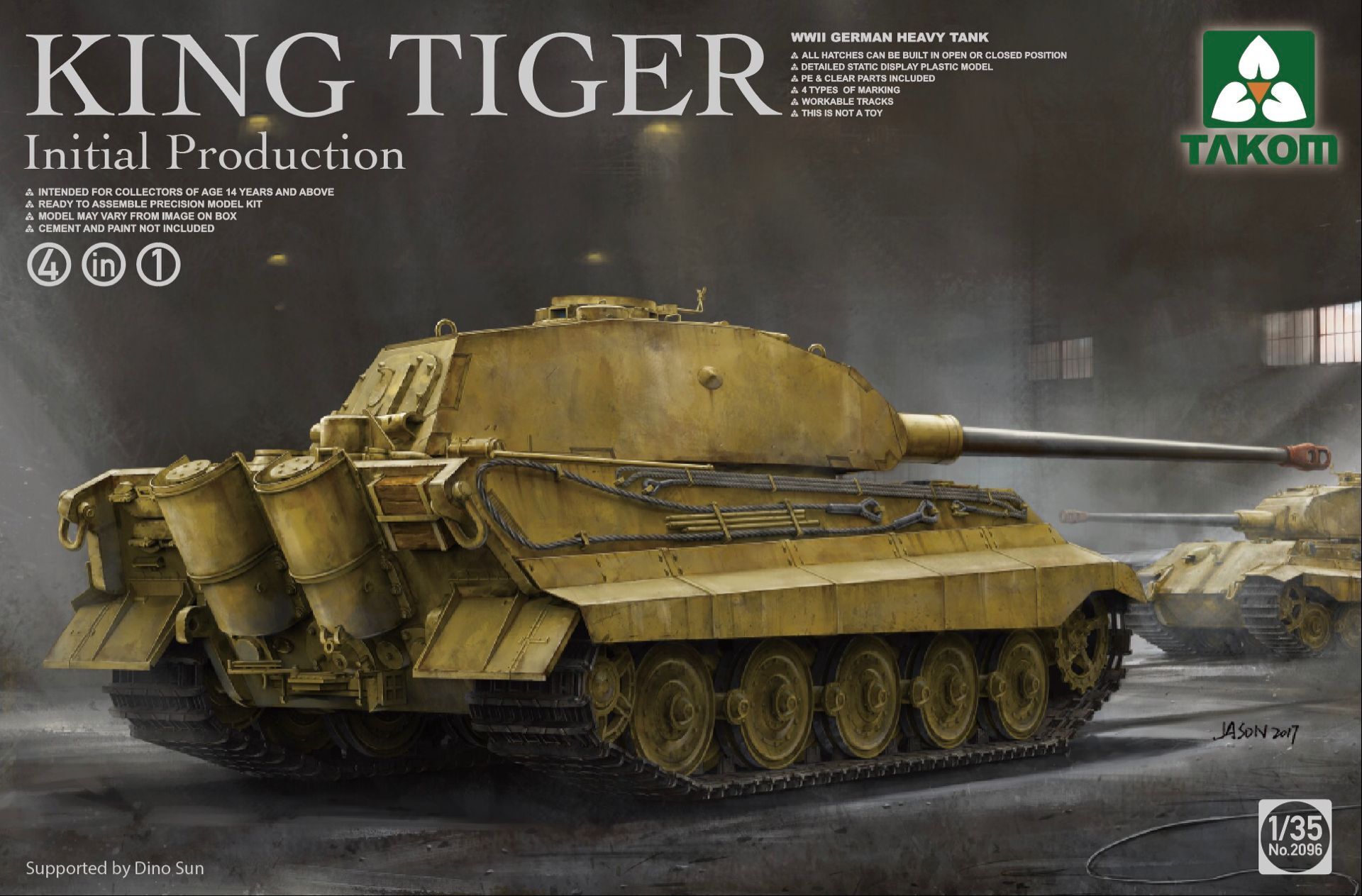 1/35 WWII German Heavy Tank King Tiger Inital production