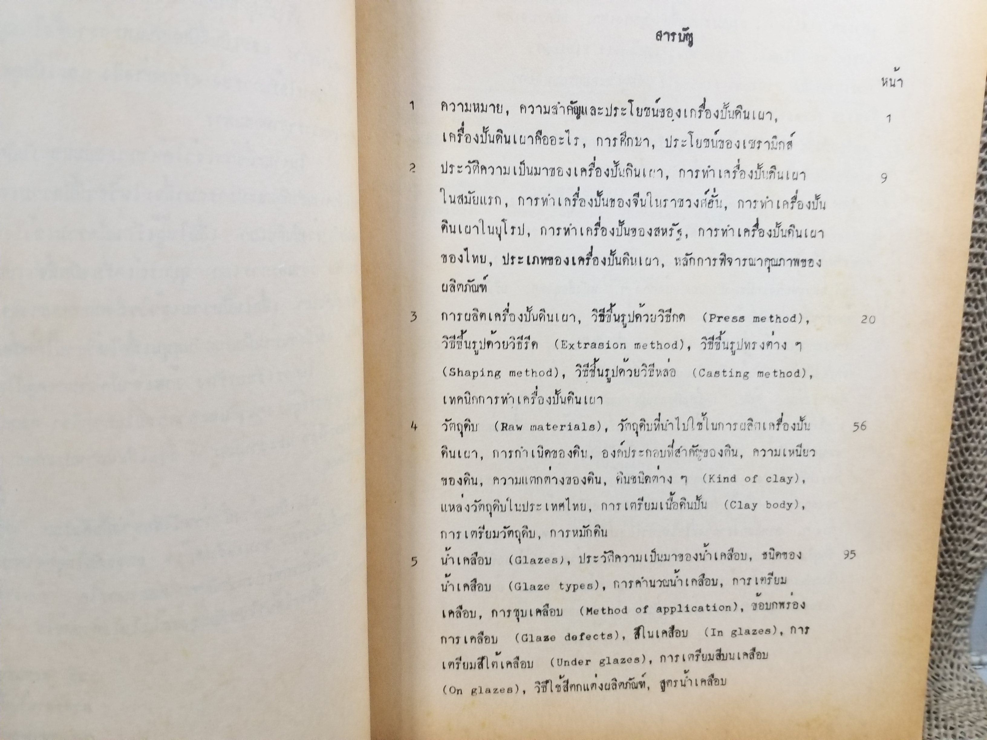 วิชาเครื่องเคลือบดินเผาเบื้องต้น (Introduction to Ceramics) ของ ทวี พรหมพฤกษ์