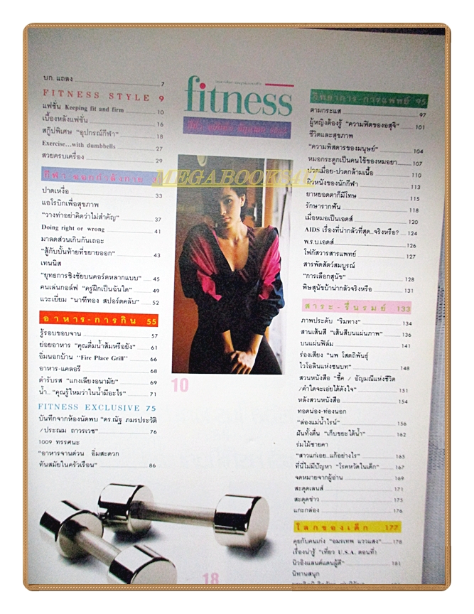 นิตยสารFITNESS No.06 ปี2533 สภาพดี ปก มาช่า