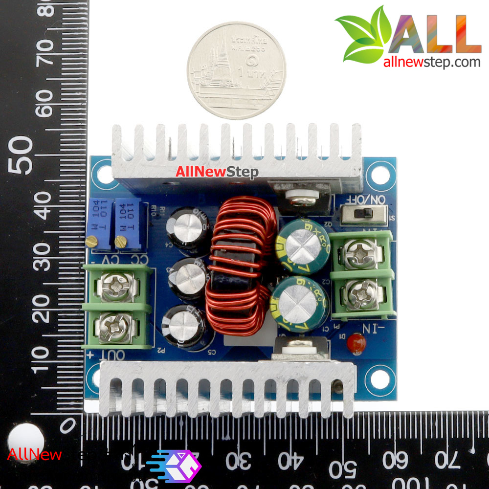 LM2596S step down adjustable regulator power module โมดูลเรกูเลตแปลงไฟ 6-40V เป็น 1.2-35V กระแสสูงสุด 20A 300W