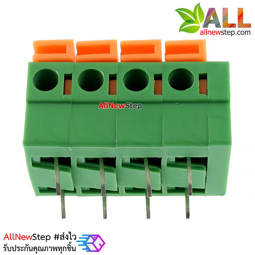 Terminal KF142V KF142R 5.08mm screw-free spring type PCB แบบ 4 ขาตรง