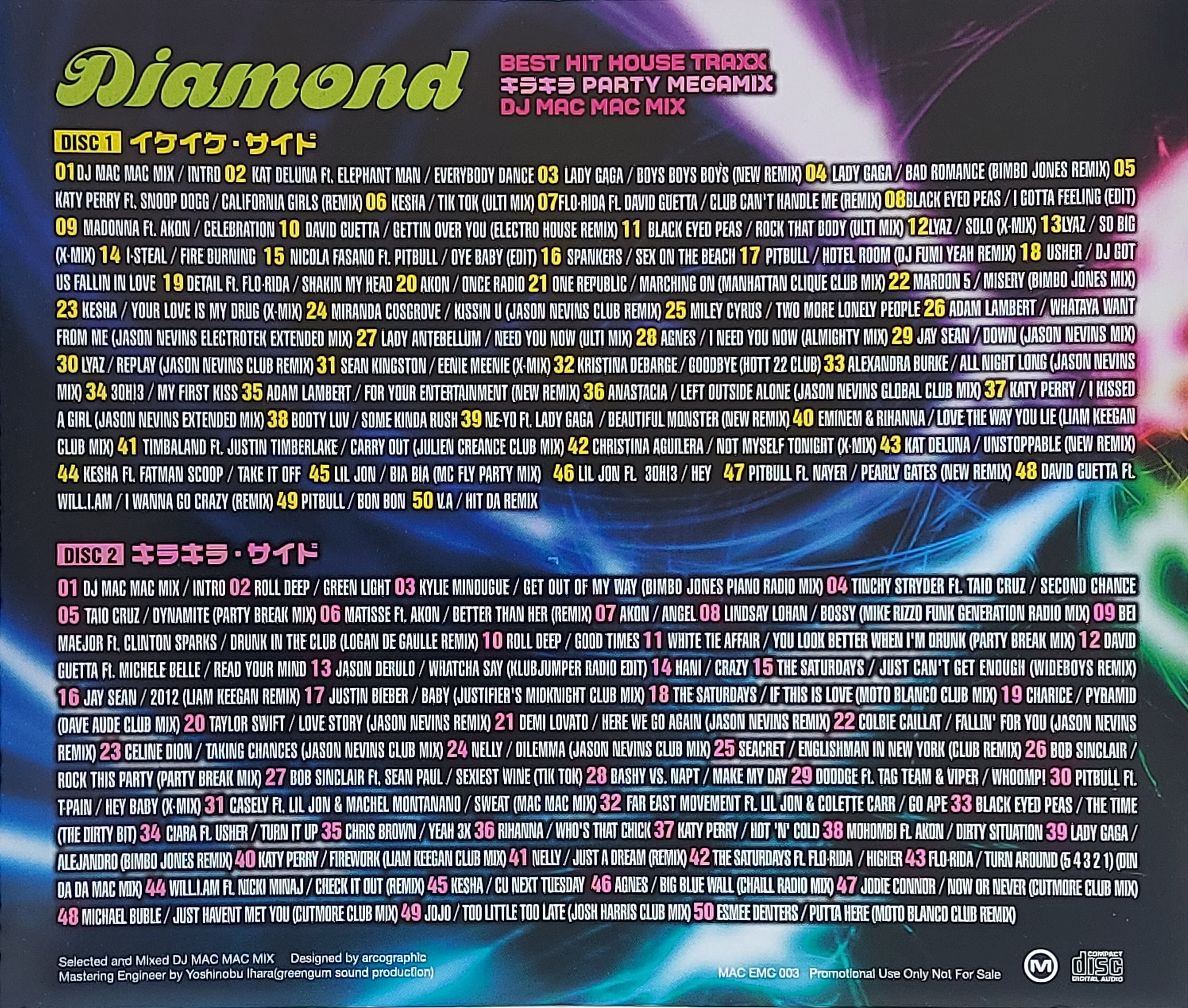 Used CD,Diamond Best Hit House Traxx Party Megamix (A)(2CD)(Dance)(Various Artists)(Japan)