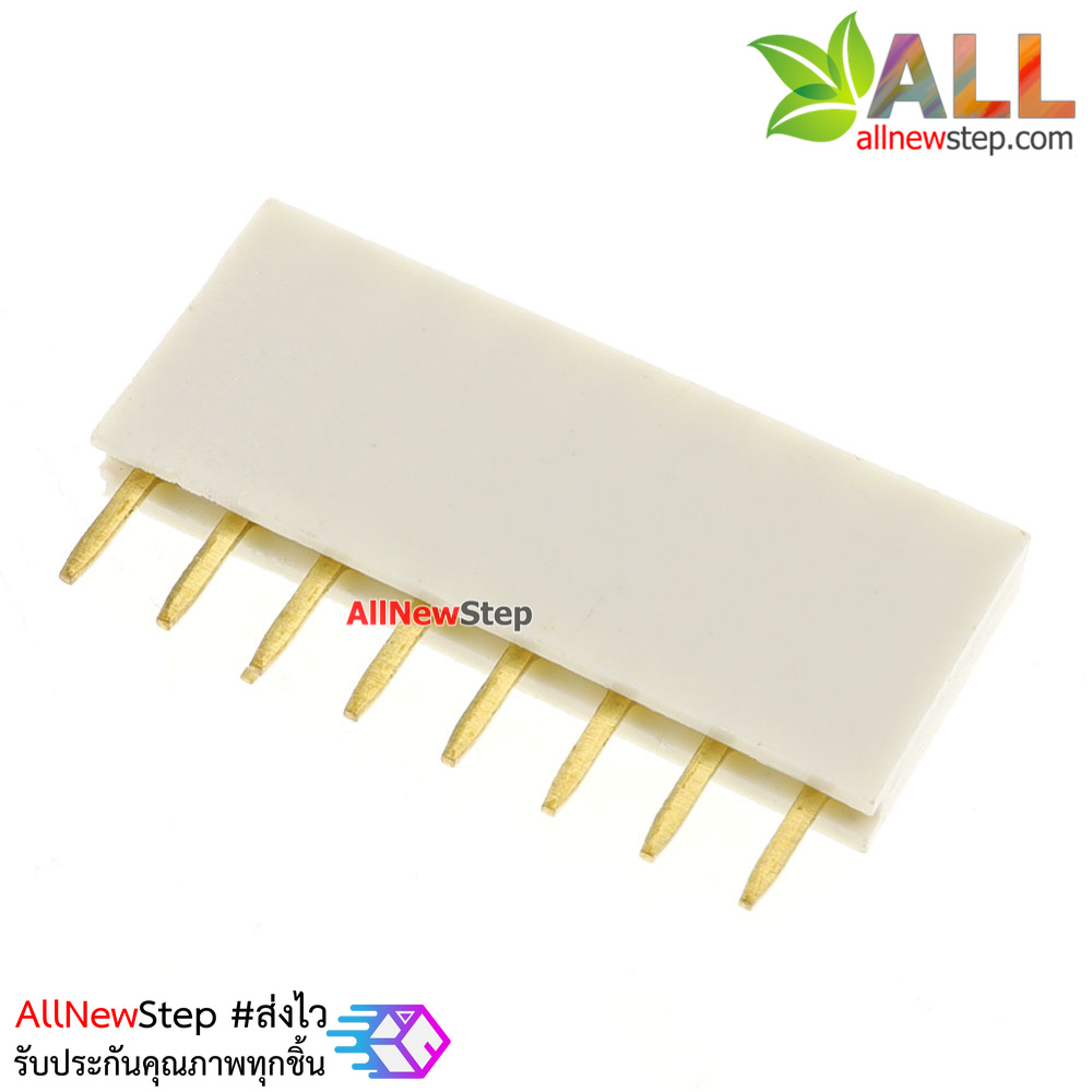 Pin header Female Header Single Row 2.54mm 8p Pin1x8 สีขาว