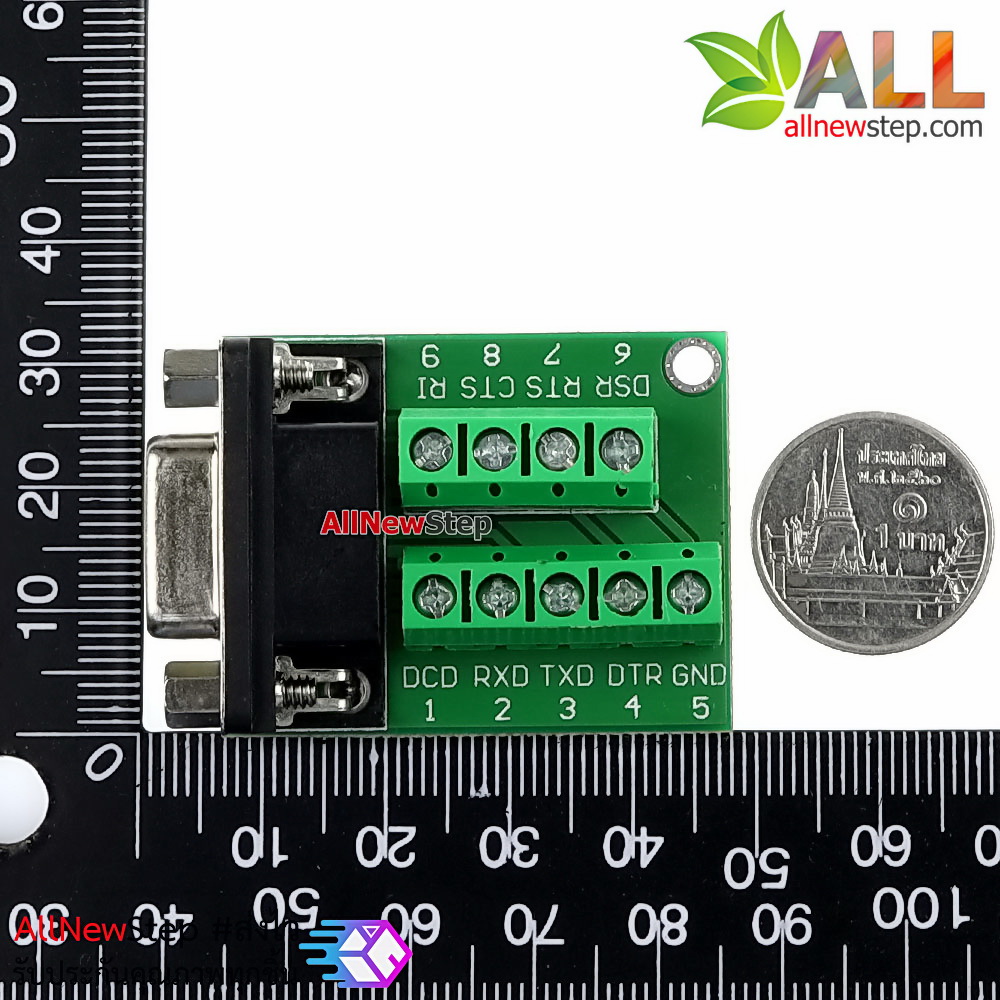 DB9 female transfer screw terminal 9 pin 9 hole RS232 RS485 conversion board