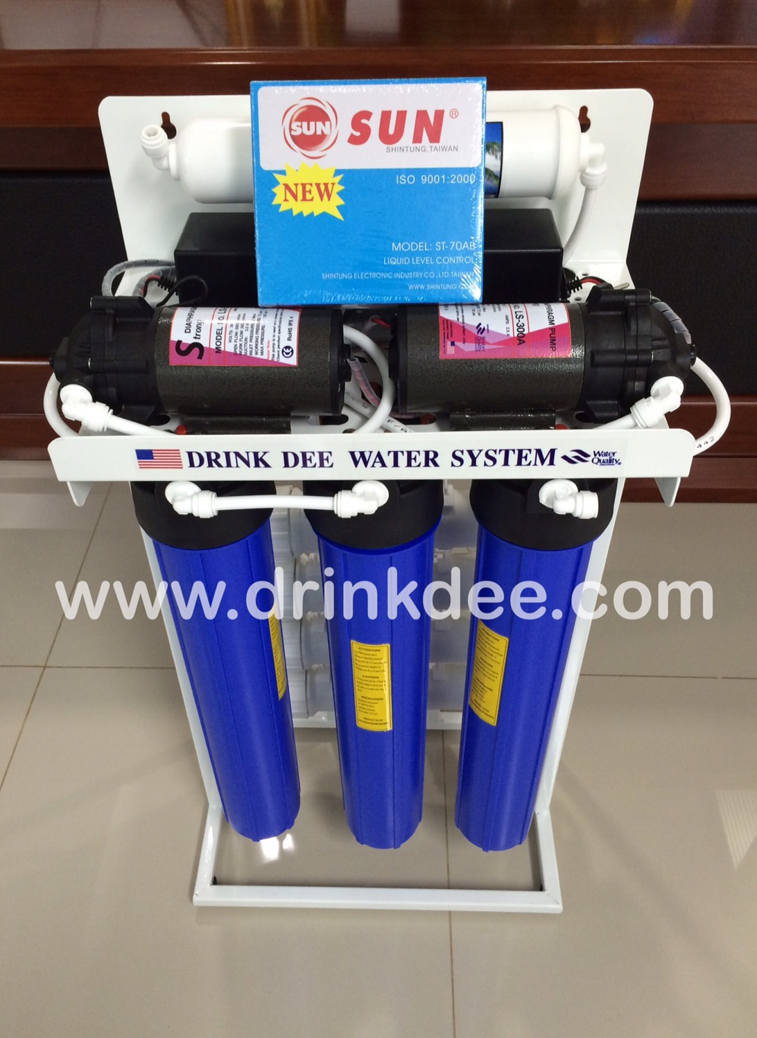 เครื่องกรองน้ำ 5 ขั้นตอน RO. 600GPD