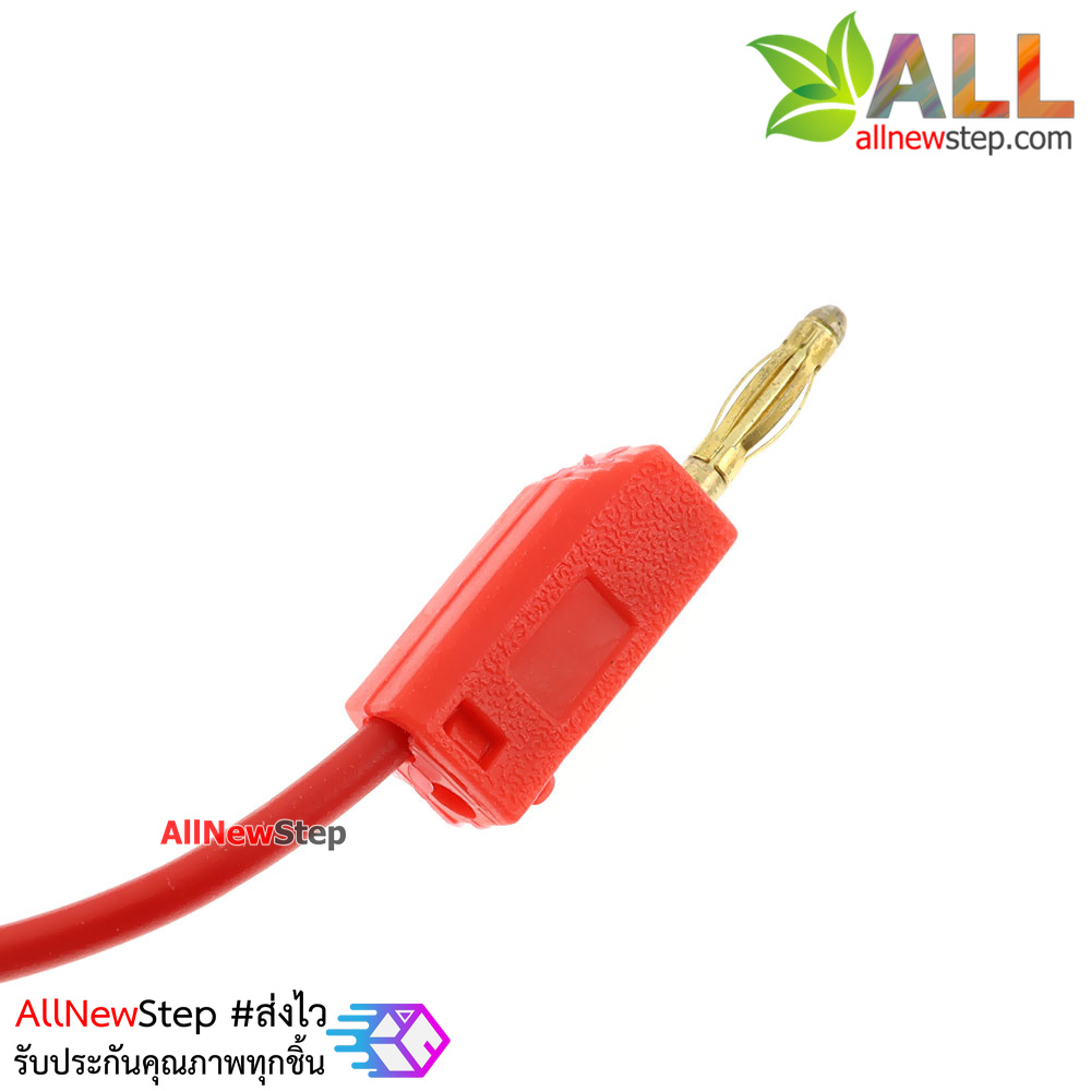 2mm Banana to Banana Jack Cable 20cm สีแดง