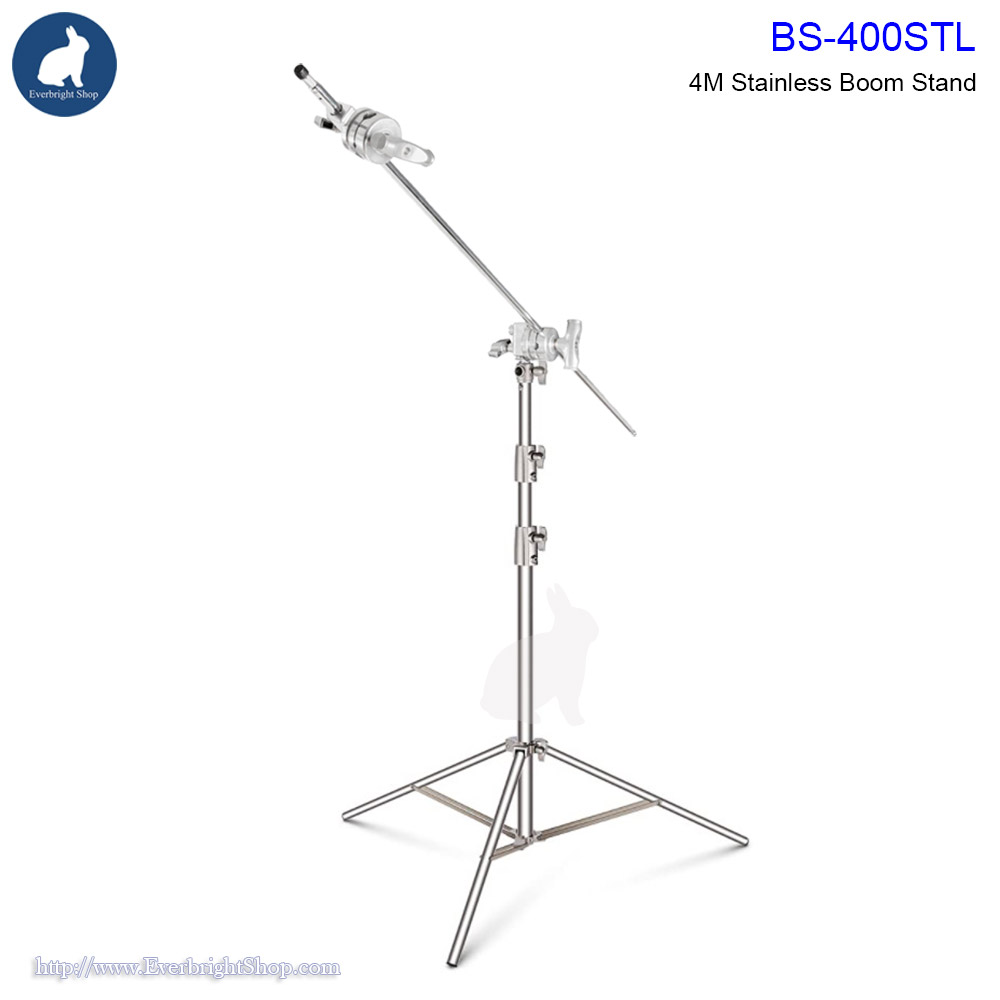 BS-400STL Boom Stand 2.8M with 128cm. Stainless Boom Arm