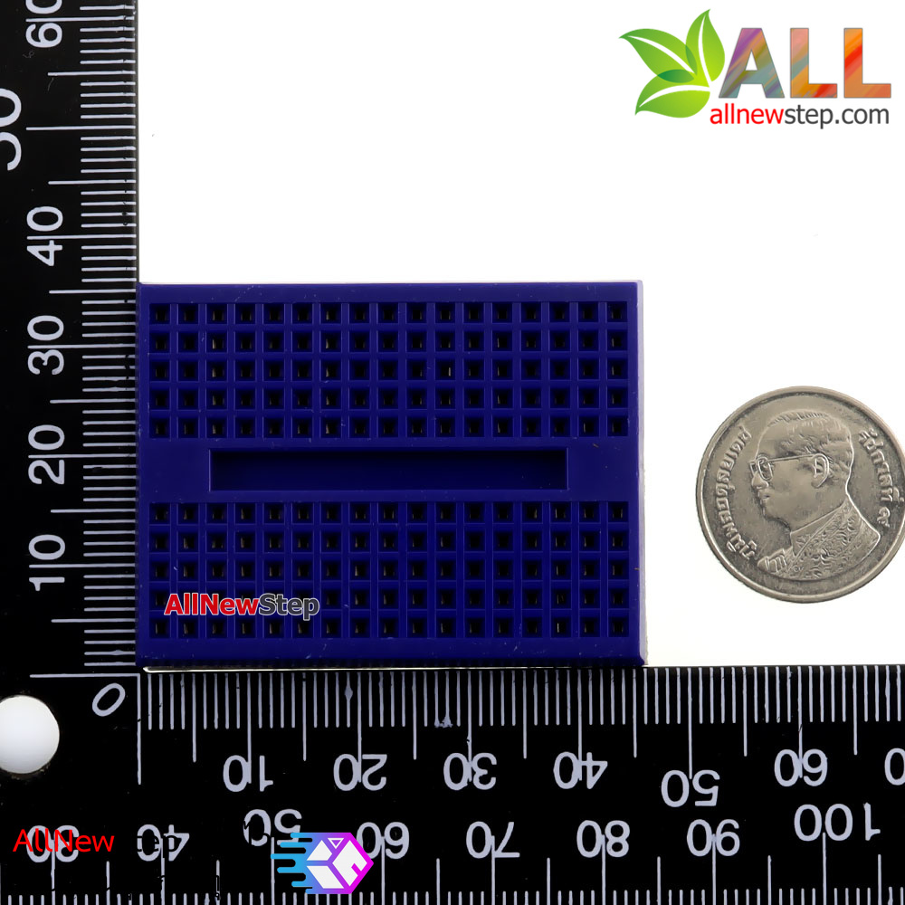 Breadboard 170 holes สีน้ำเงิน