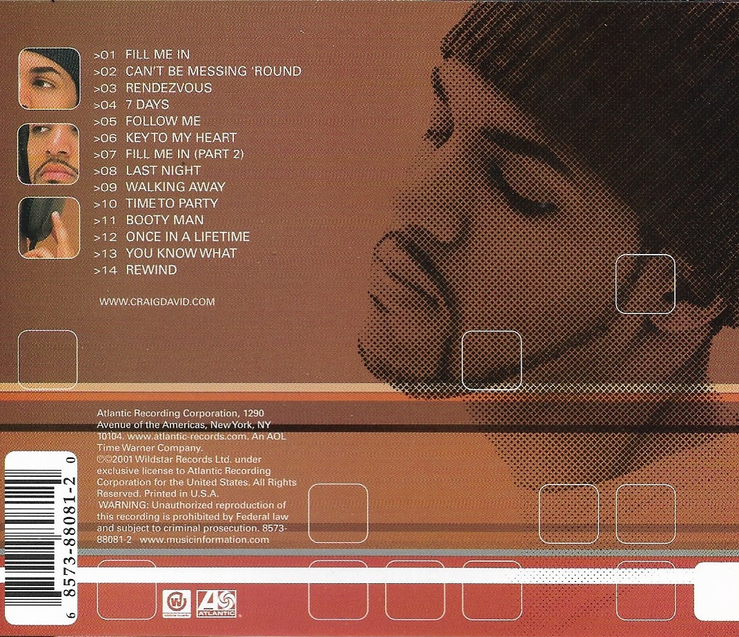 Used CD,Craig David - Born To Do It (B)(2001)(USA)