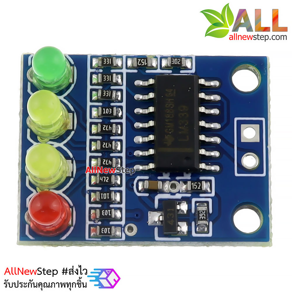 แจ้งเตือนระดับแบตเตอรรี่ 12V 4 ระดับ battery 4 level power indicator module led 4