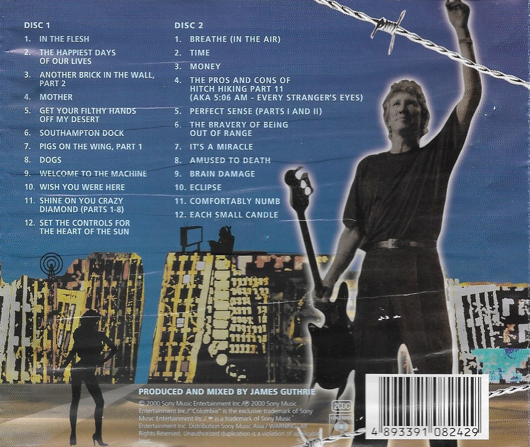 Used CD,Roger Waters - In the Flesh Live (2CD)(A+)(2000)