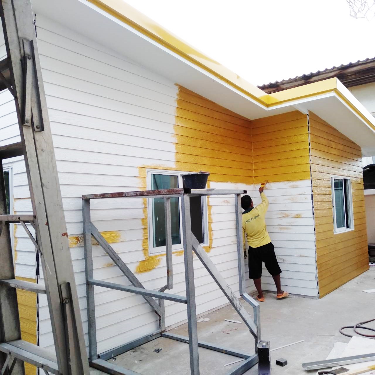 บ้านน็อคดาวน์ โครงสร้างเหล็ก ขนาด 6*7 เมตร ราคา 380,000 บาท