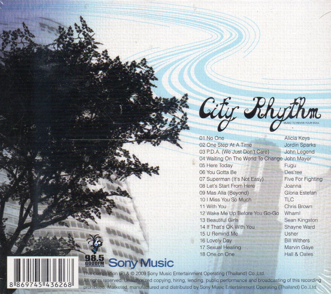 CD,City Rhythm - MUSIC TO REVIVE YOUR SOUL (Various Artists)(2009)(Thai)