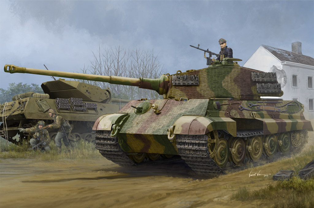 1/35 Pz.Kpfw.VI Sd.Kfz.182 Tiger II (Henschel 1944 Production) w/ Zimmerit