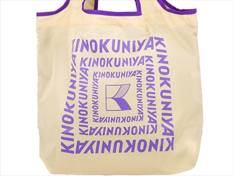 ❌พร้อมส่ง KINOKUNIYA กระเป๋าผ้า กระเป๋าช็อปปิ้งพับได้ สีเบจ มีซิบแบ่งด้านใน เป็นช่องเก็บความร้อนและเย็น