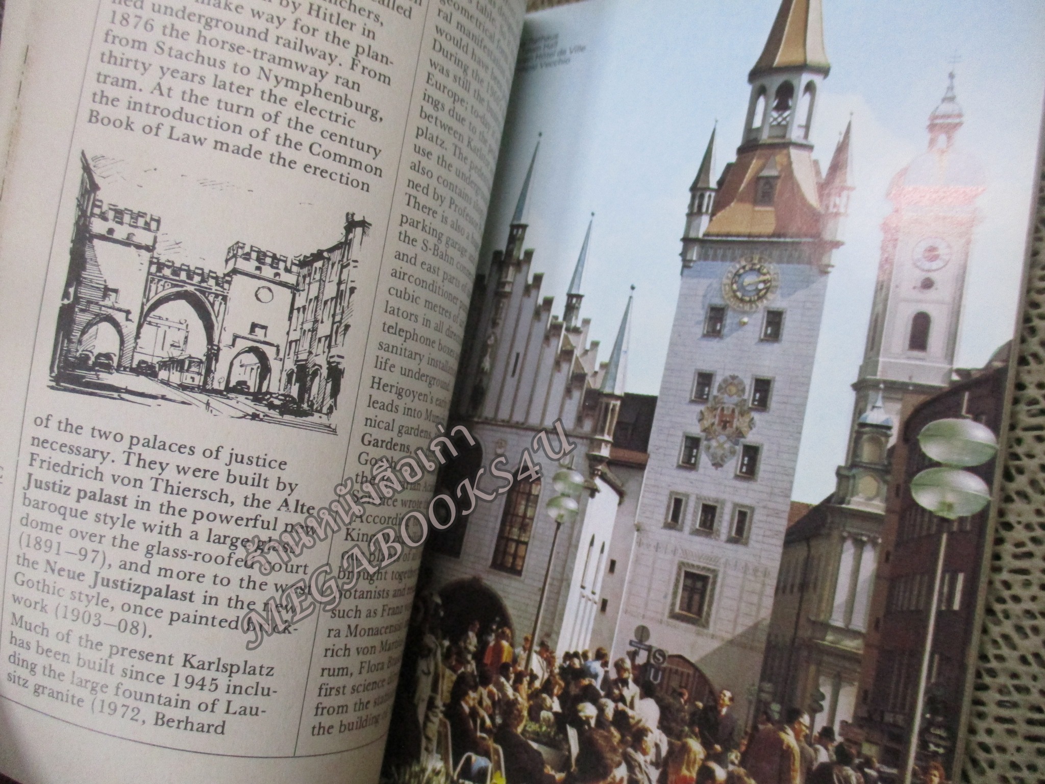 หนังสือภาษาอังกฤษ ประวัติ สถานที่ ของ มิวนิค MUNICH BY F.STEINHOPF