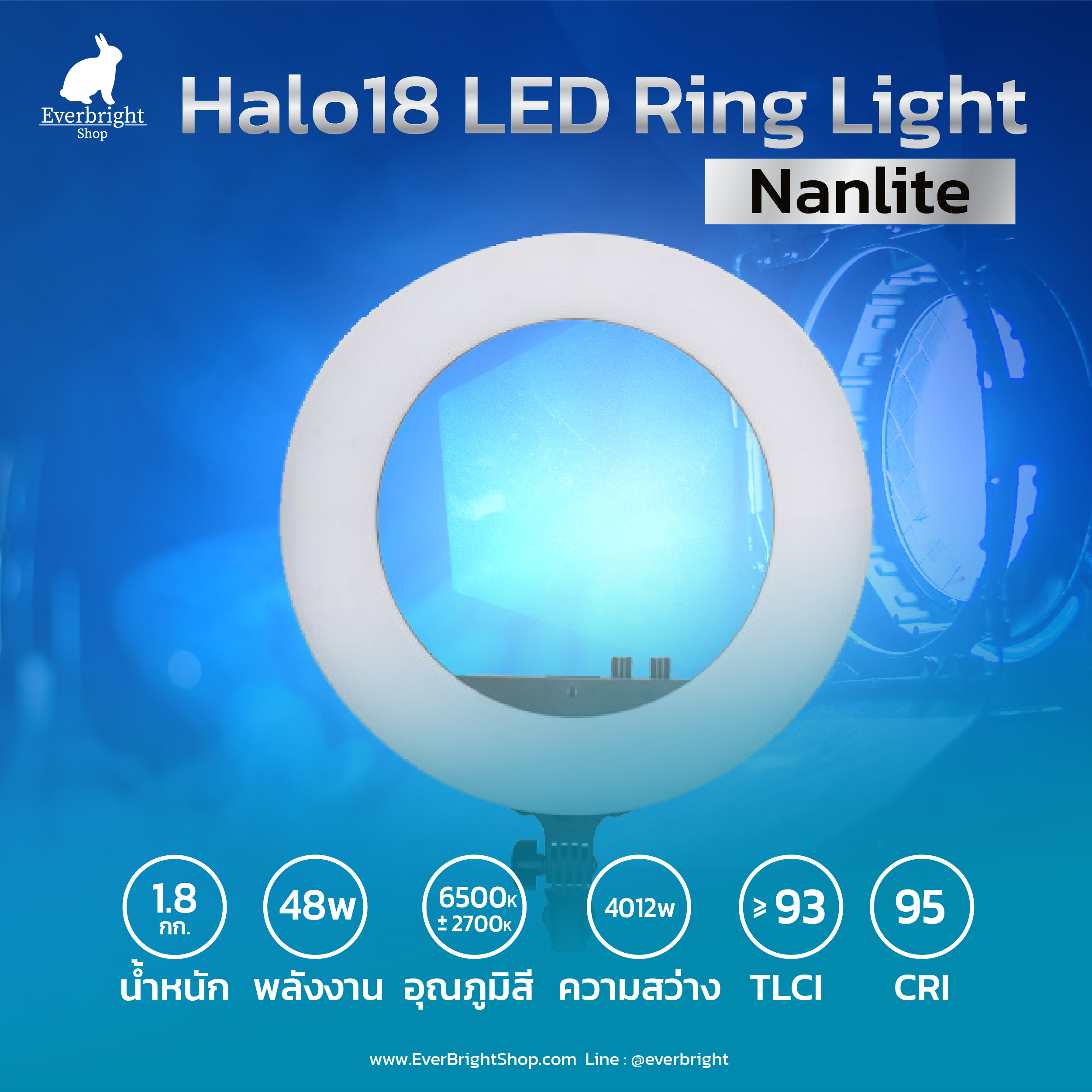 NANLITE Halo 18 LED Ring Light