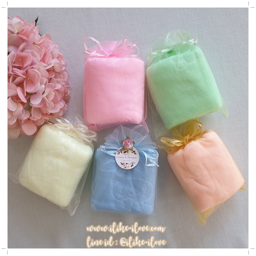 ผ้าขนหนูนาโนสีหวาน ขนาดเช็ดผม 30x70 ซ.ม.