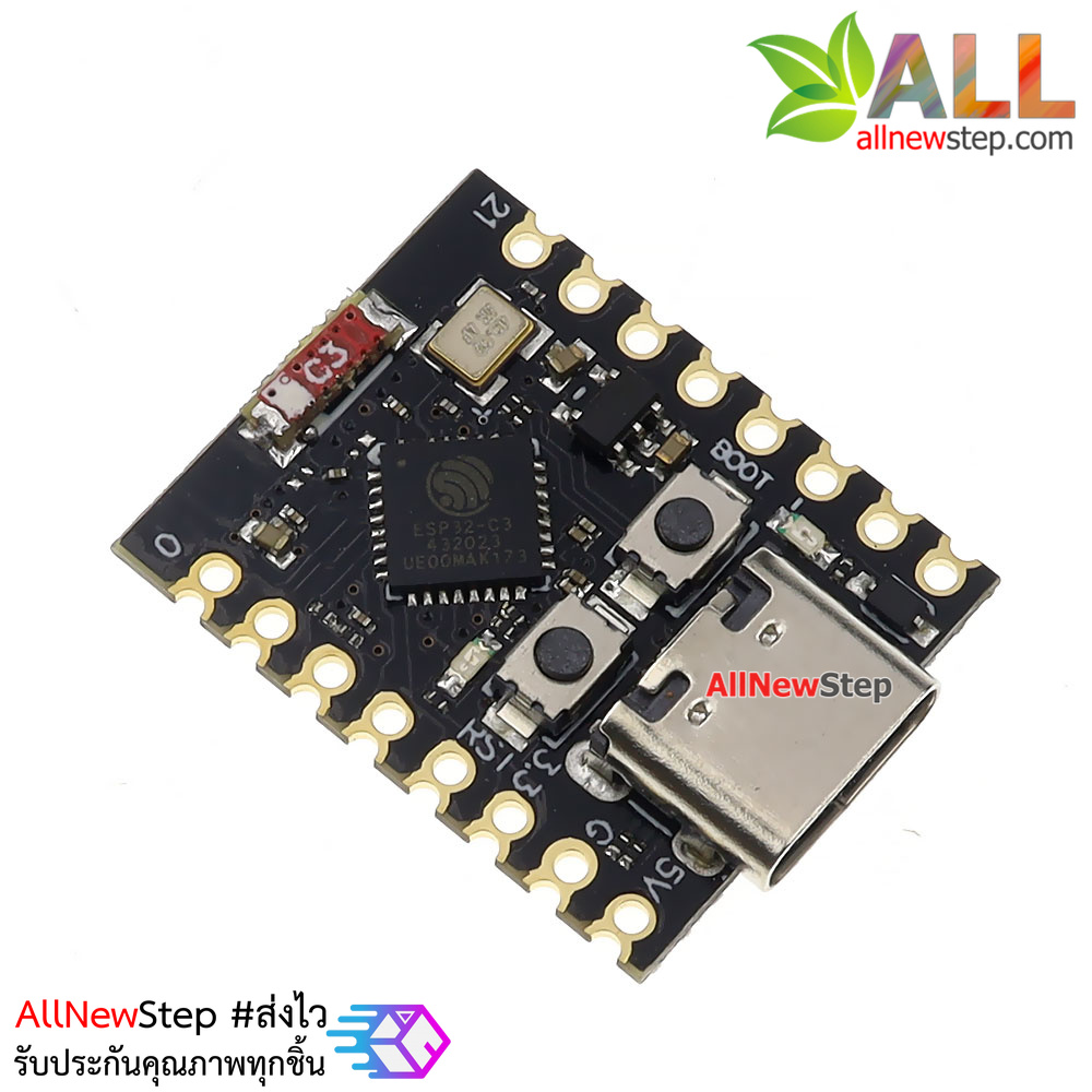 บอร์ด ESP32-C3 Development Board esp32-c3 Bluetooth 5.0 LE supere mini Development Board บอร์ดที่ดีกว่า ESP8266 บัดกรีขาแล้ว