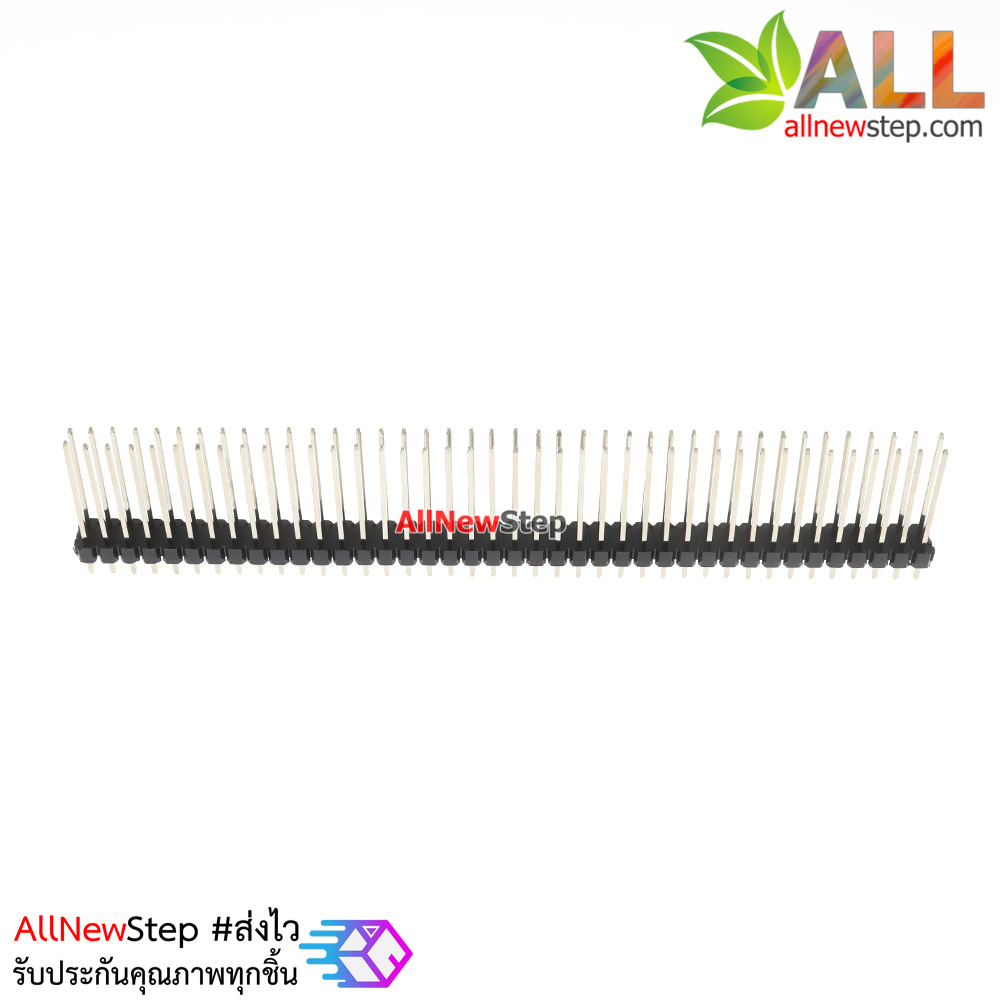 Double pin 2.54MM 2x40P Straight long pin header ก้างปลาคู่แบบยาว