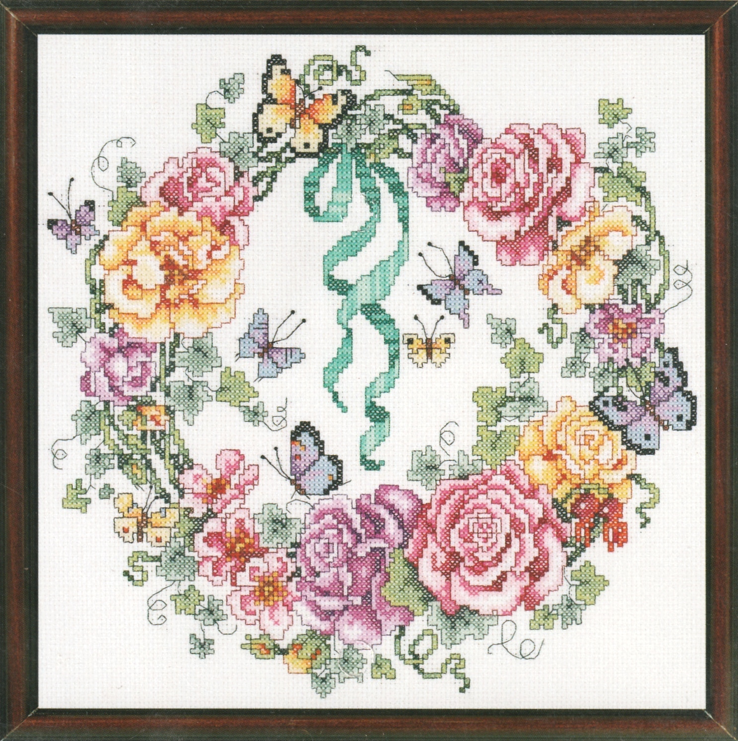 Janlynn ผังลาย Rose Wreath