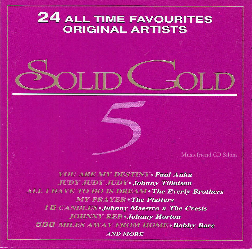 CD,Solid Gold 5 - 24 ALL TIME FAVOURITES ORIGINAL ARTISTS (Various Artists)(2003)(Thai)