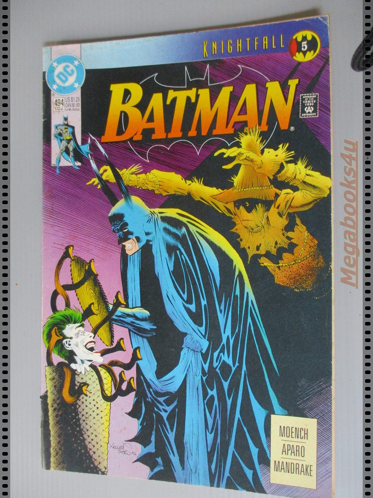 การ์ตูน DC comics การ์ตูนภาษาอังกฤษ แบทแมน BATMAN ฉบับที่ 494 ปี2536 ตอน NIGHT TERRORS