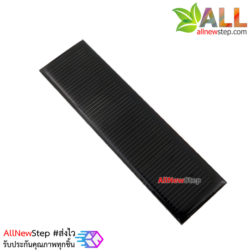 Solar cell Solar panels โซลาเซลล์ 5.5v 60ma 0.33W ขนาด 100x28mm