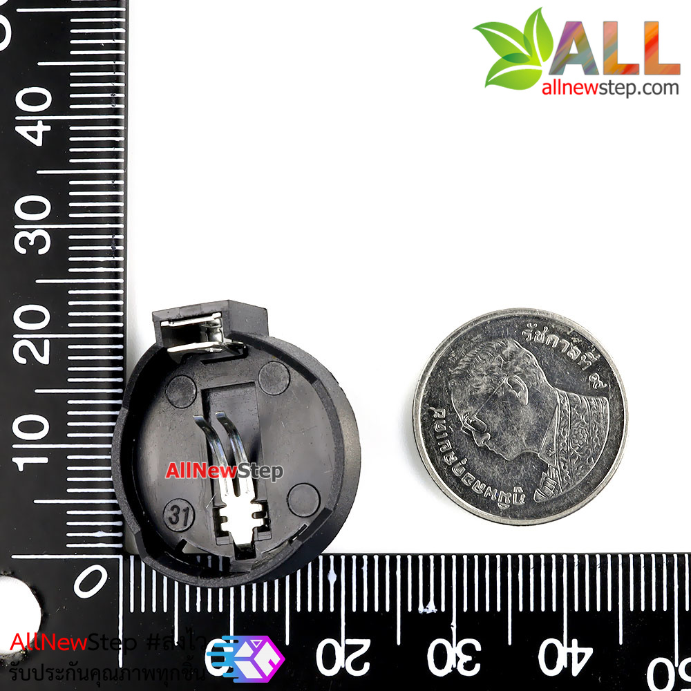 รางถ่านCR2032 CR2025 รางถ่านสำหรับถ่านกระดุม 3V BATTERY HOLDER SOCKET 20 mm for CR2032 CR2025